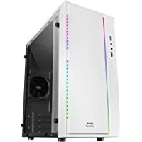 Mars Gaming MCMW- Caja PC MicroATX Compacta- 16Modos RGB- Ventilador 8cm- Blanco